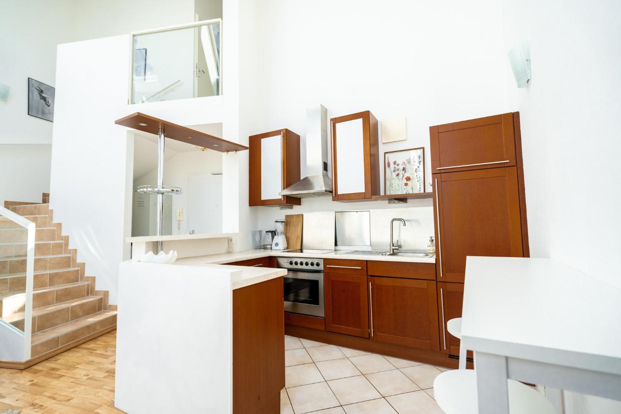 Unique Maisonette Apartment Gasometer 12Th Floor 维也纳 外观 照片