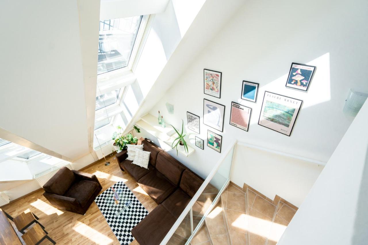 Unique Maisonette Apartment Gasometer 12Th Floor 维也纳 外观 照片